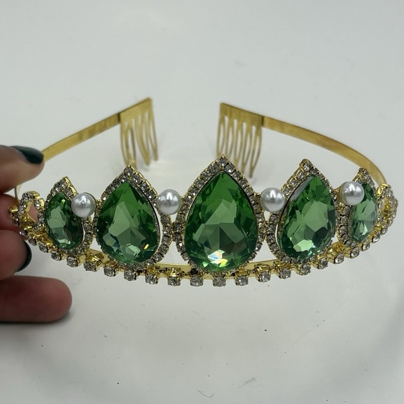 Dolls Kill Women's Trickz N Treatz Dress‎ & Crown Princess Costume Green 2XL New - Picture 6 of 7